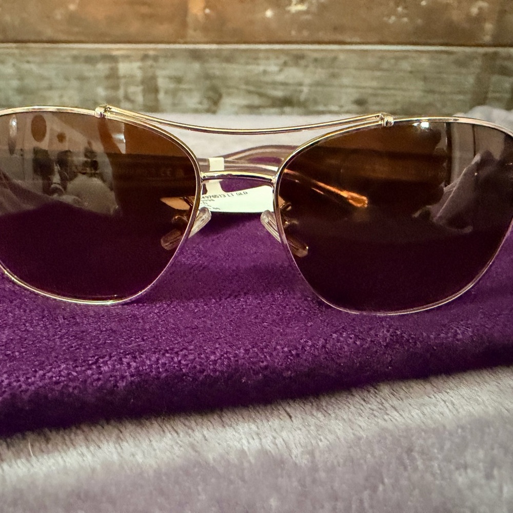 Coach Brown and Gold Sunglasses